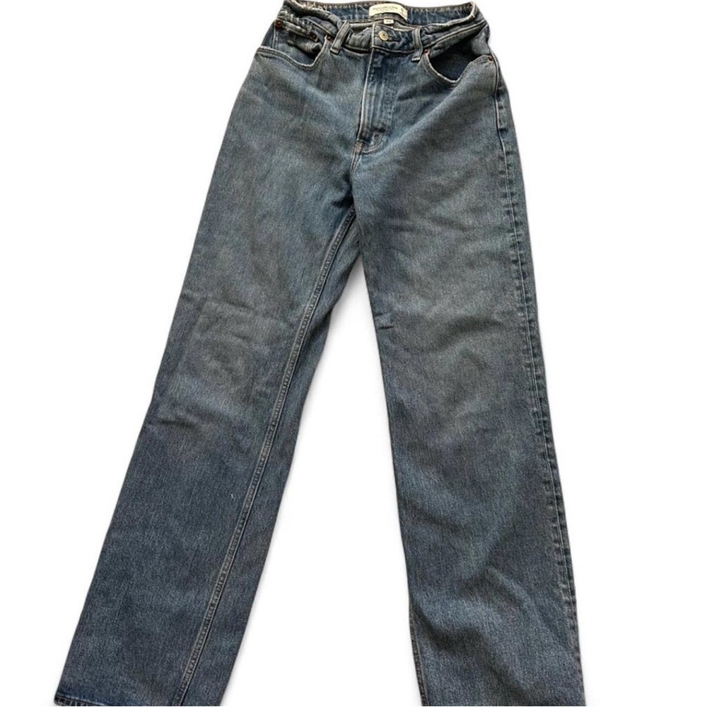 Abercrombie & Fitch Women's Straight Leg Blue Jeans